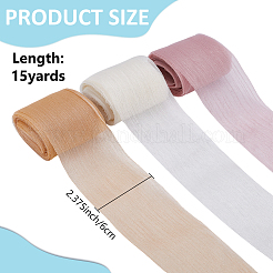 3 Rolls 3 Colors Polyester Ribbons&nbsp;OCOR-WR0001-75B