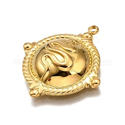 304 Stainless Steel Pendants&nbsp;STAS-M116-06G