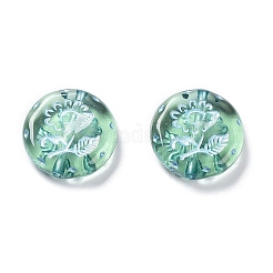 Plating Transparent Acrylic Beads&nbsp;OACR-G016-27K