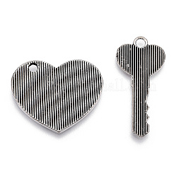 Alloy Split Pendants&nbsp;PALLOY-T018-02P-01