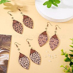 DIY Horse Eye Dangle Earrings Making Kits&nbsp;DIY-TA0012-30