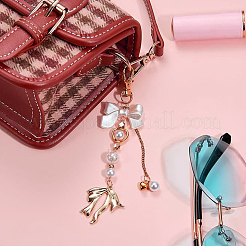 1Pc Zinc Alloy & ABS Imitation Pearl Pendant Decorations&nbsp;KEYC-BBC0001-27