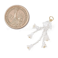 Glass Seed Beaded Pendants&nbsp;PALLOY-MZ01230-02
