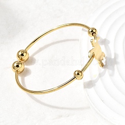 201 Stainless Steel Cuff Bangles&nbsp;BJEW-Z151-02G-03