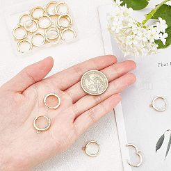 Brass Huggie Hoop Earring Findings&nbsp;KK-AR0001-37G