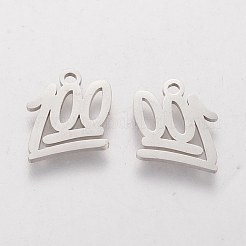 Tarnish Resistant 201 Stainless Steel Charms&nbsp;STAS-Q201-T177