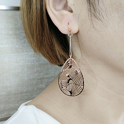 Brass Dangle Earrings&nbsp;FS-WGC6E98-05