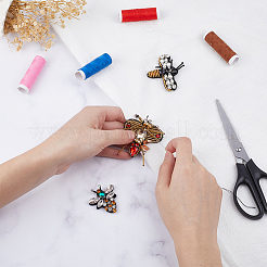 3Pcs 3 Style Bees Shape Felt Sew on Appliques&nbsp;DIY-GF0008-65