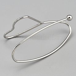 Iron Cuff Bangles for Women&nbsp;BJEW-WH0041-06P