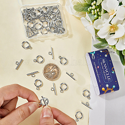 30Sets 304 Stainless Steel Toggle Clasps&nbsp;STAS-SC0021-29S