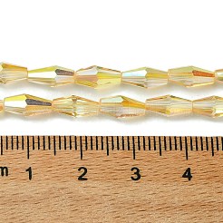 Transparent Electroplate Glass Beads Strands&nbsp;GLAA-K064-05A-HP01