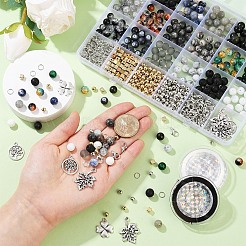 DIY Gemstone and Glass Beads Sets&nbsp;DIY-YW0013-10