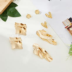 4 Pairs 4 Styles Alloy Stud Earrings&nbsp;EJEW-FI0001-61