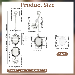 Oval Alloy Graduation Cap Pendant Decoration&nbsp;HJEW-UN00057
