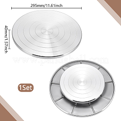 Aluminum Double Sided Turntable for Ceramic Clay Sculpture Wheel&nbsp;TOOL-WH0816-005P-03