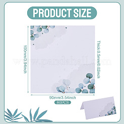 80Pcs Rectangle Paper Table Place Cards&nbsp;AJEW-TA0003-64A