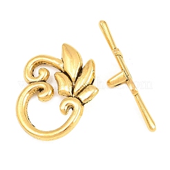 Leaf Tibetan Style Toggle Clasps&nbsp;GLF0676Y-NF