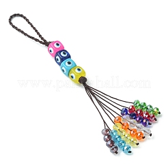 Glass Beaded Pendant Decorations&nbsp;HJEW-JM01124