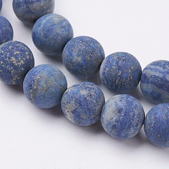Natural Lapis Lazuli Beads Strands&nbsp;G-J376-52-8mm