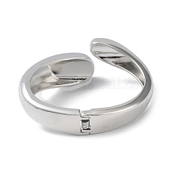 Alloy Teardrop Hinged Cuff Bangles for Women&nbsp;BJEW-A144-02P