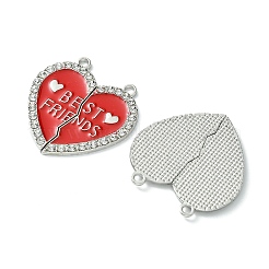7 Sets 7 Colors Alloy Enamel Split Pendant&nbsp;ENAM-FS0001-71