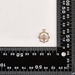 Brass Micro Pave Cubic Zirconia Pendants&nbsp;FIND-SZ0002-62