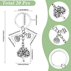 20Pcs Alloy Keychains&nbsp;KEYC-SC00047