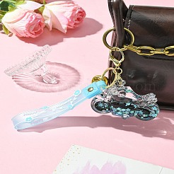 Motorbike Quicksand Acrylic Keychain&nbsp;KEYC-YW00057-01