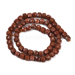 Synthetic Goldstone Beads Strands&nbsp;G-H078-C36-6mm