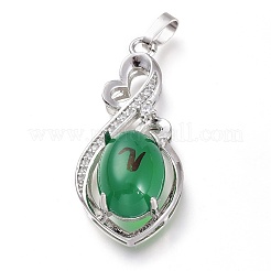 Brass Micro Pave Clear Cubic Zirconia Open Back Bezel Pendant Cabochon Settings&nbsp;ZIRC-I049-09P