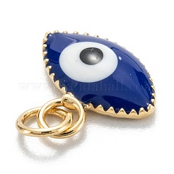 Brass Enamel Pendants&nbsp;KK-M220-03G-G