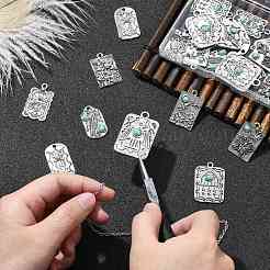 24Pcs 12 Styles Resin Imitation Turquoise Pendants&nbsp;FIND-CJ0003-52