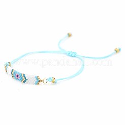 Glass Seed Braided Bead Bracelet&nbsp;LS-BJEW-A121-52