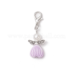 Angel Acrylic & ABS Plastic Imitation Pearl Pendant Decorations&nbsp;HJEW-JM03298-01