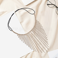 Alloy Rhinestone & Polyester Head Chain&nbsp;AJEW-WH20072-21G