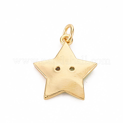 Brass Micro Pave Clear Cubic Zirconia Pendants&nbsp;ZIRC-S067-065-NR