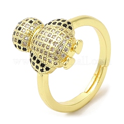 Penguin Cubic Zirconia Adjustable Rings&nbsp;RJEW-K247-01G