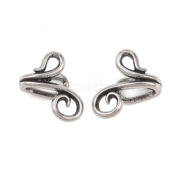 Flower 316 Stainless Steel Non- Piercing Cartilage Earrings&nbsp;AJEW-C044-07A-AS