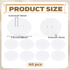 40Pcs Resin Buttons&nbsp;BUTT-LP0001-34