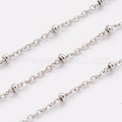 Tarnish Resistant 304 Stainless Steel Cable Chains&nbsp;CHS-K003-01P-0.5MM-1
