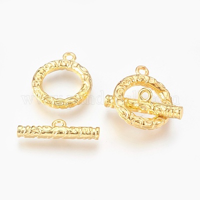 Alloy Ring Toggle Clasps&nbsp;PALLOY-J577-19G-1
