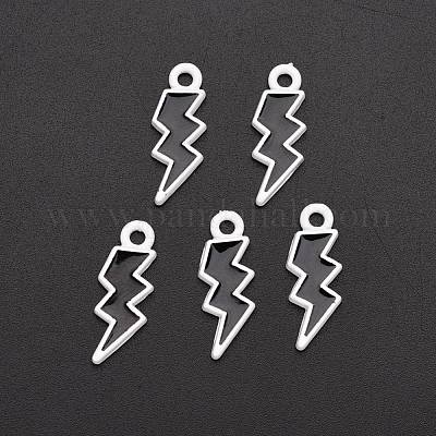 Spray Painted Alloy Enamel Pendants&nbsp;ENAM-R136-35A-1