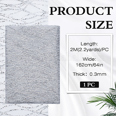 Polyester Sequins Fabric&nbsp;DIY-WH0683-51A-1