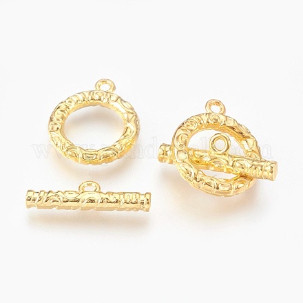 Alloy Ring Toggle Clasps&nbsp;PALLOY-J577-19G-1
