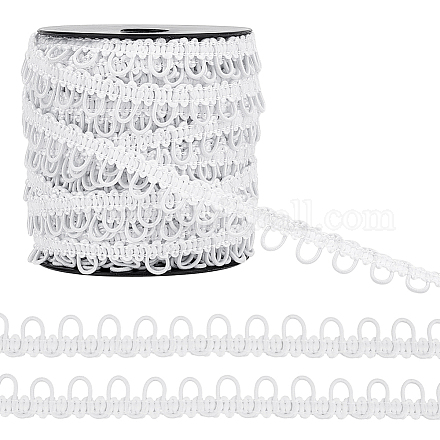 Polyester Braid Trims with Elastic Button Loops OCOR-WH0071-039B-1