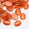 Cat Eye Cabochons, Oval, Dark Salmon, 25x18x3.5mm