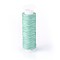 Waxed Polyester Cord, Micro Macrame Cord, Flat, Aquamarine, 0.8mm, about 30m/roll