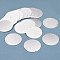 Brass Charms, Flat Round, 925 Sterling Silver Plated, 30x1mm, Hole: 1.4mm