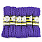 Polypropylene Fiber Ribbons, Wave Shape, DarkSlate Blue, 7~8mm, 15yard/bundle, 6bundles/bag