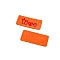LOVE Imitation Leather Label for Purse Decor, Rectangle, Dark Orange, 35x15mm